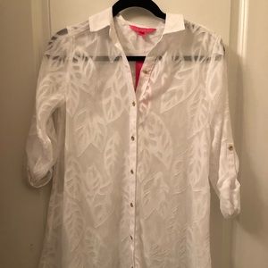 Lilly Pulitzer White Cover up